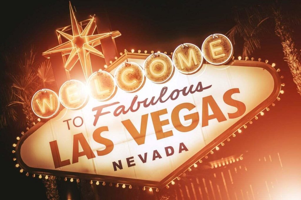 "Welcome To Las Vegas" sign