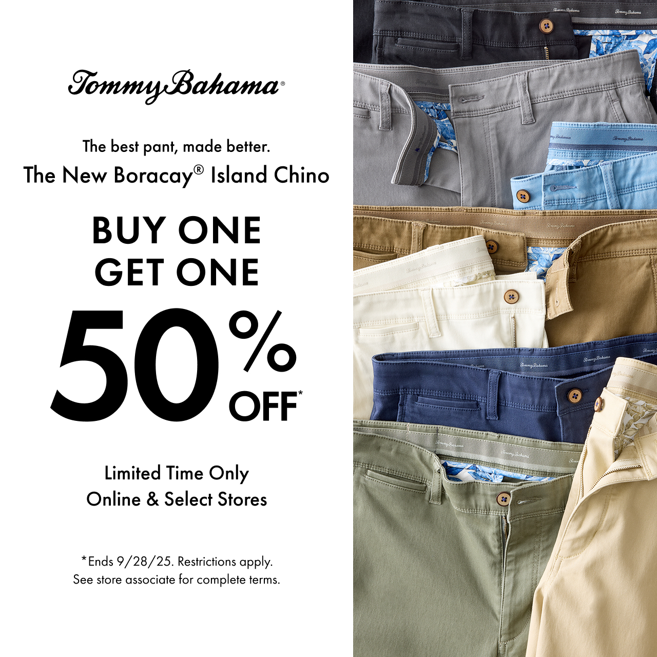 Tommy Bahama - Campaign 517 - Boracay Island Chino Pant BOGO 50 Off - EN - 1280x1280