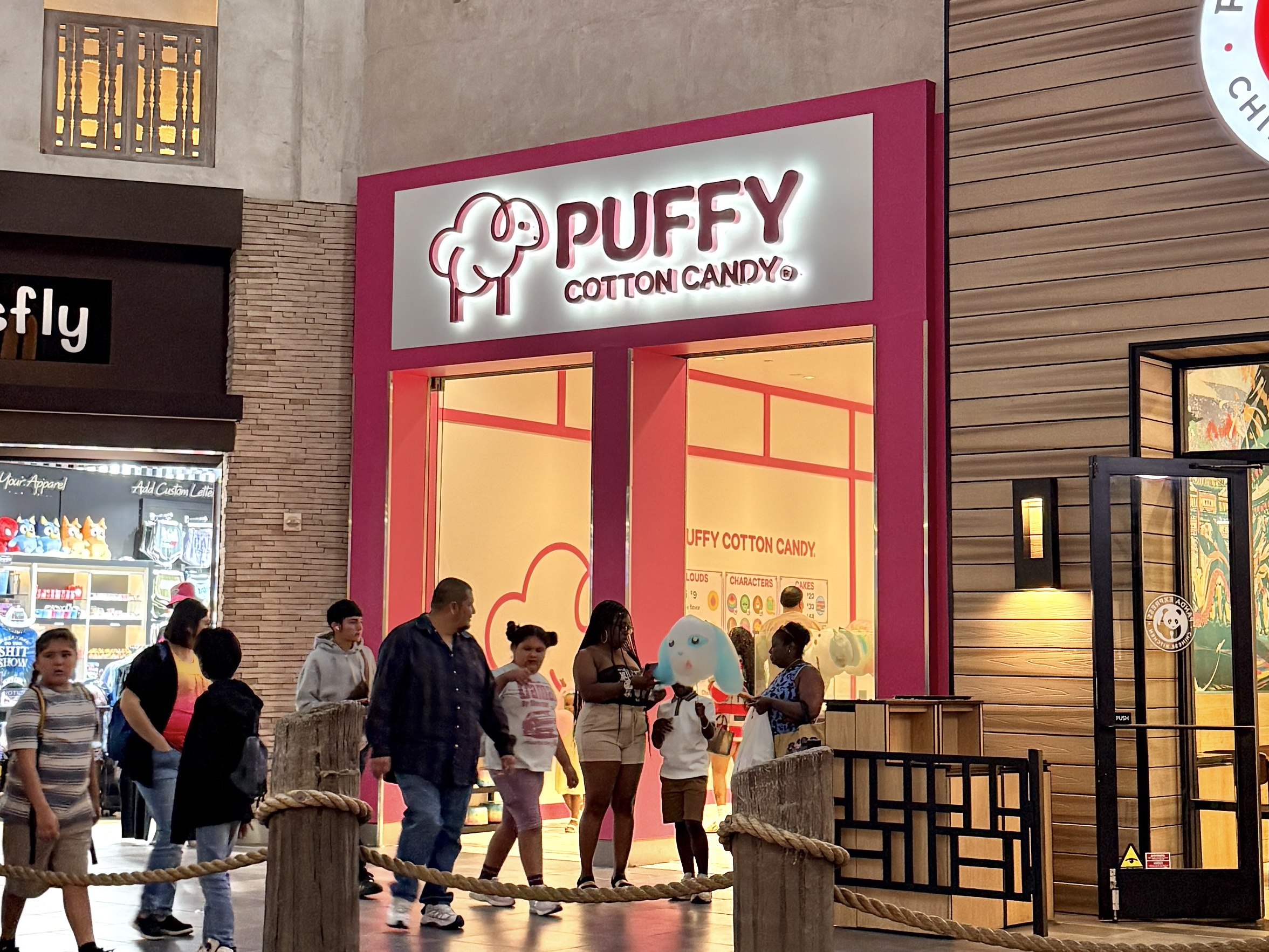 puffy cotton candy storefront